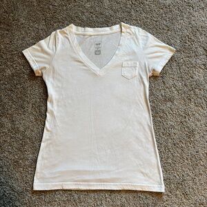 Mossimo Supply White V-Neck T-Shirt